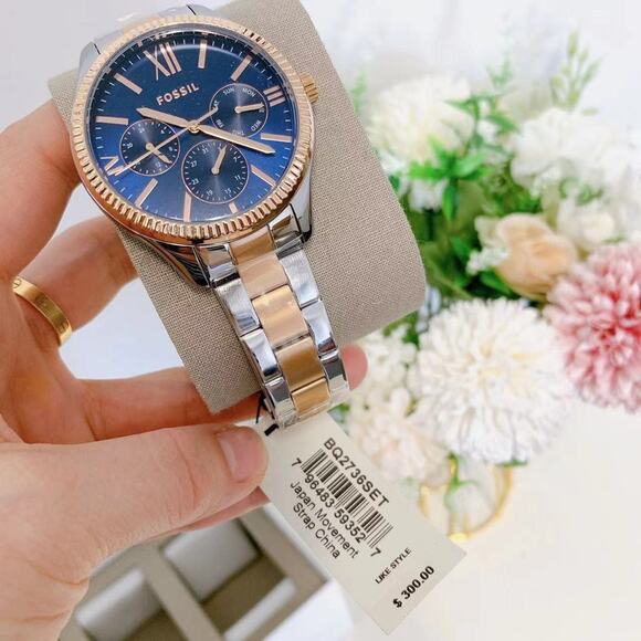 Fossil BQ2736SET His and Hers Multifunction Two-Tone Stainless Steel Watch Set main image 10